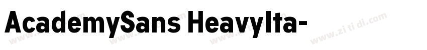 AcademySans HeavyIta字体转换 AcademySans HeavyIta字体转换